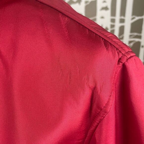 Unbranded Red Polka Dot Fleece Lined Jacket sz XL - Picture 8 of 10